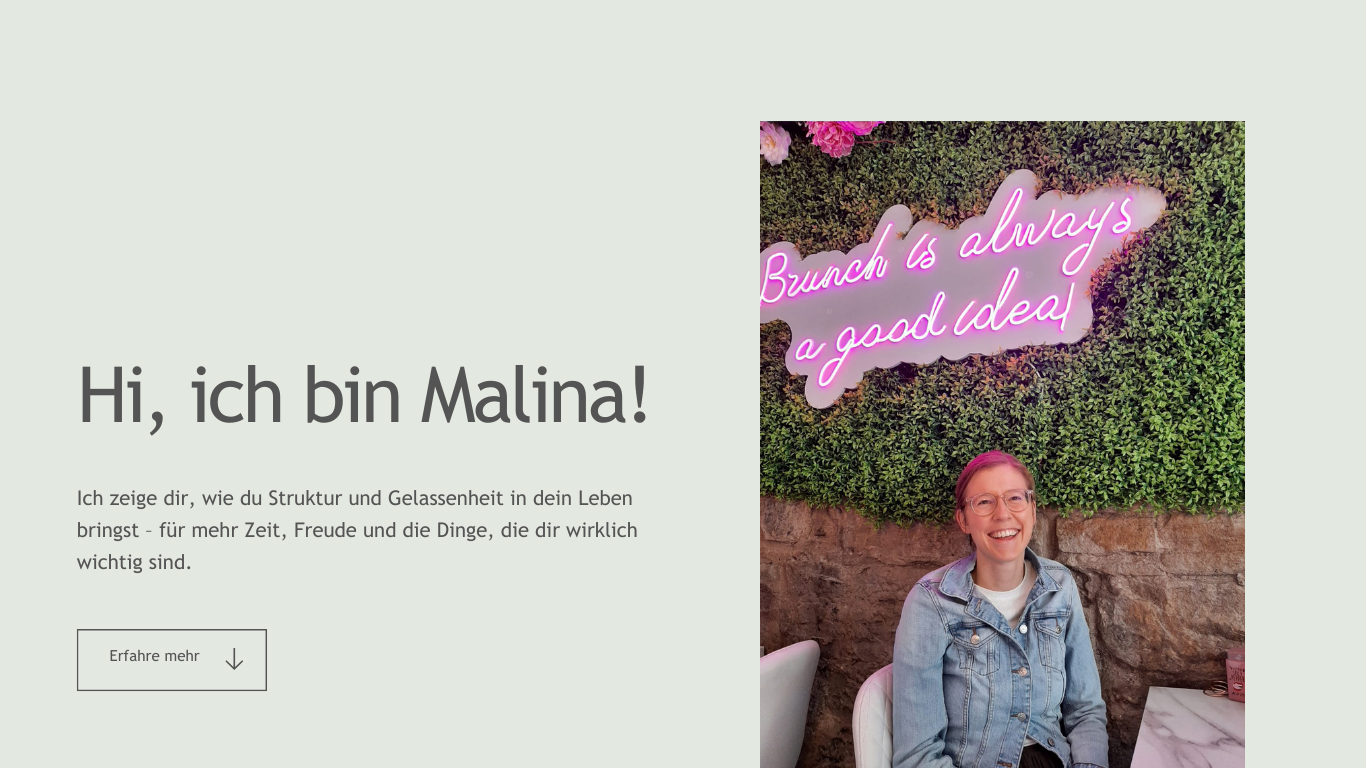 Beige und Gebranntes Orange Elegant und Einfach Beraterin Freiberuflich Website (1)