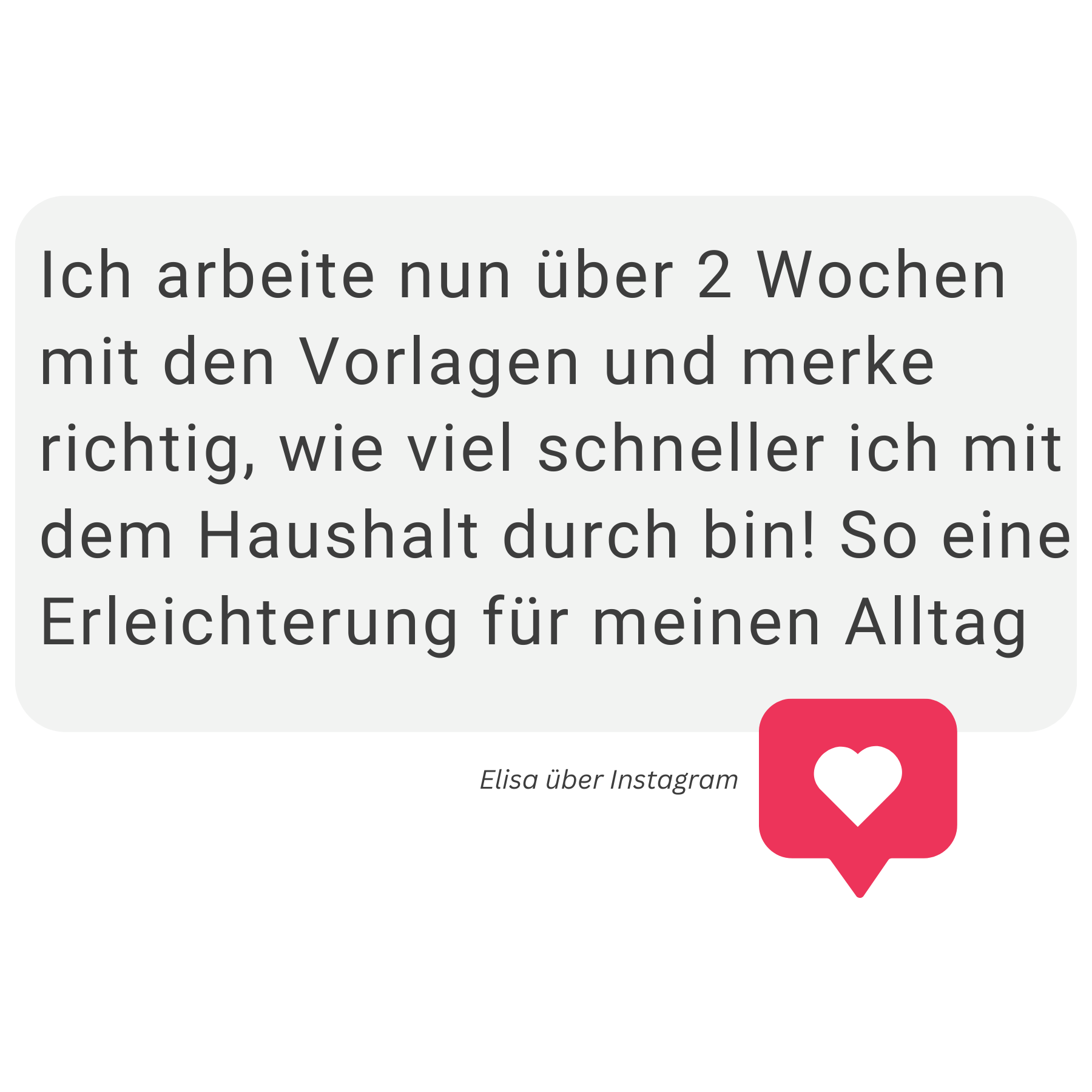 Kundenfeedback Vorlagen Ordnung u. Haushalt 1